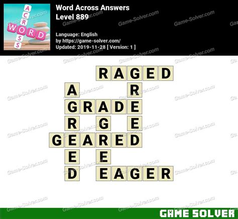 Wordalot Level 889 Answers and Solutions.